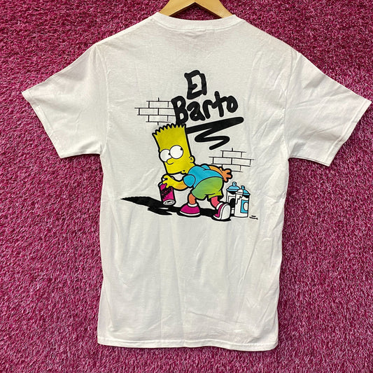 The Simpsons Bart El Barto Spray-Paint Grafitti T-Shirt small
