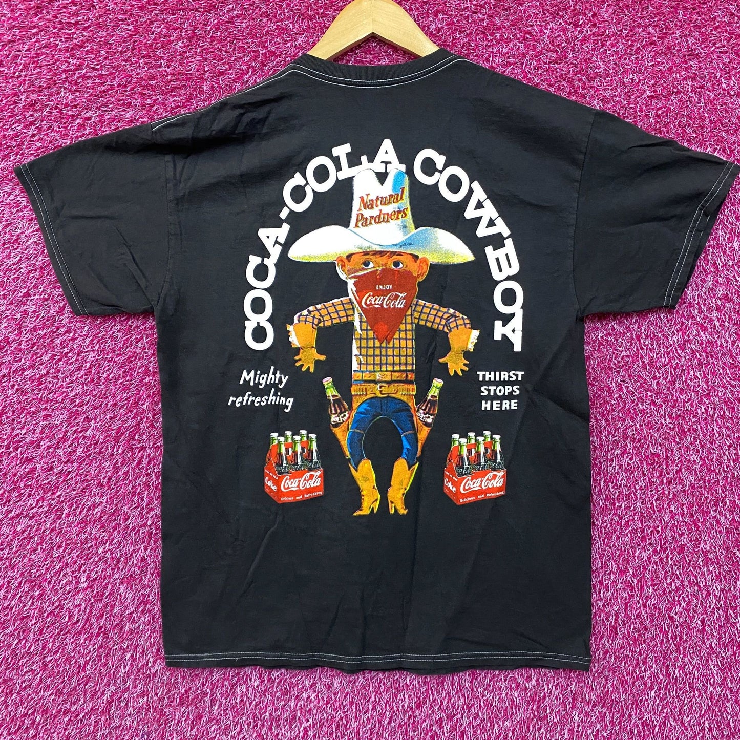 Coca- Cola Drink Promo Vintage-Style T-Shirt size large