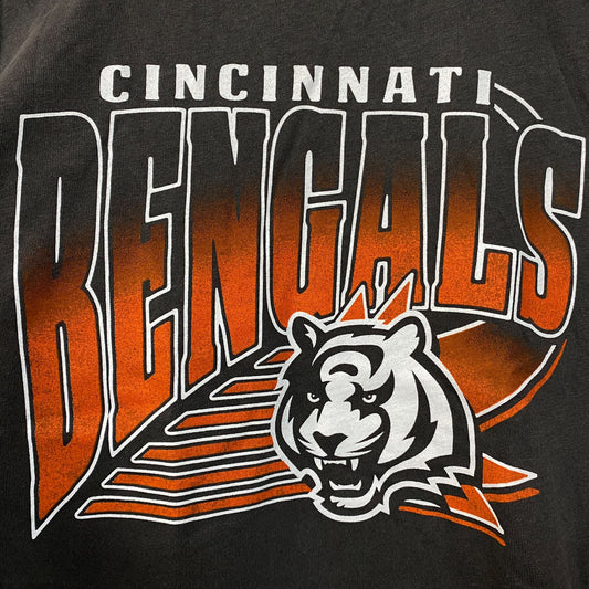 Junk Food Clothing NFL Cincinnati Bengals Chrome Retro Style Women's T-Shirt Small
