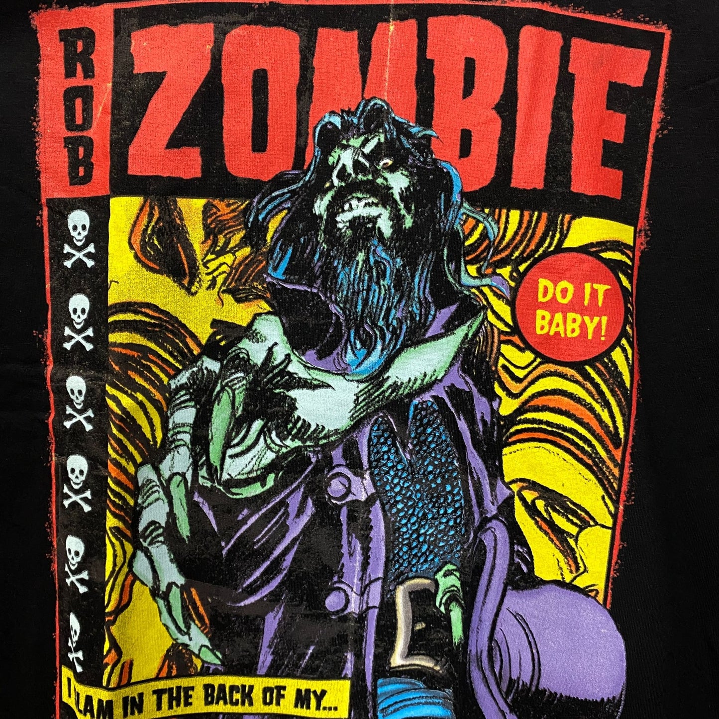 Rob Zombie Dragula Hellbilly Deluxe Comic Style T-Shirt XL