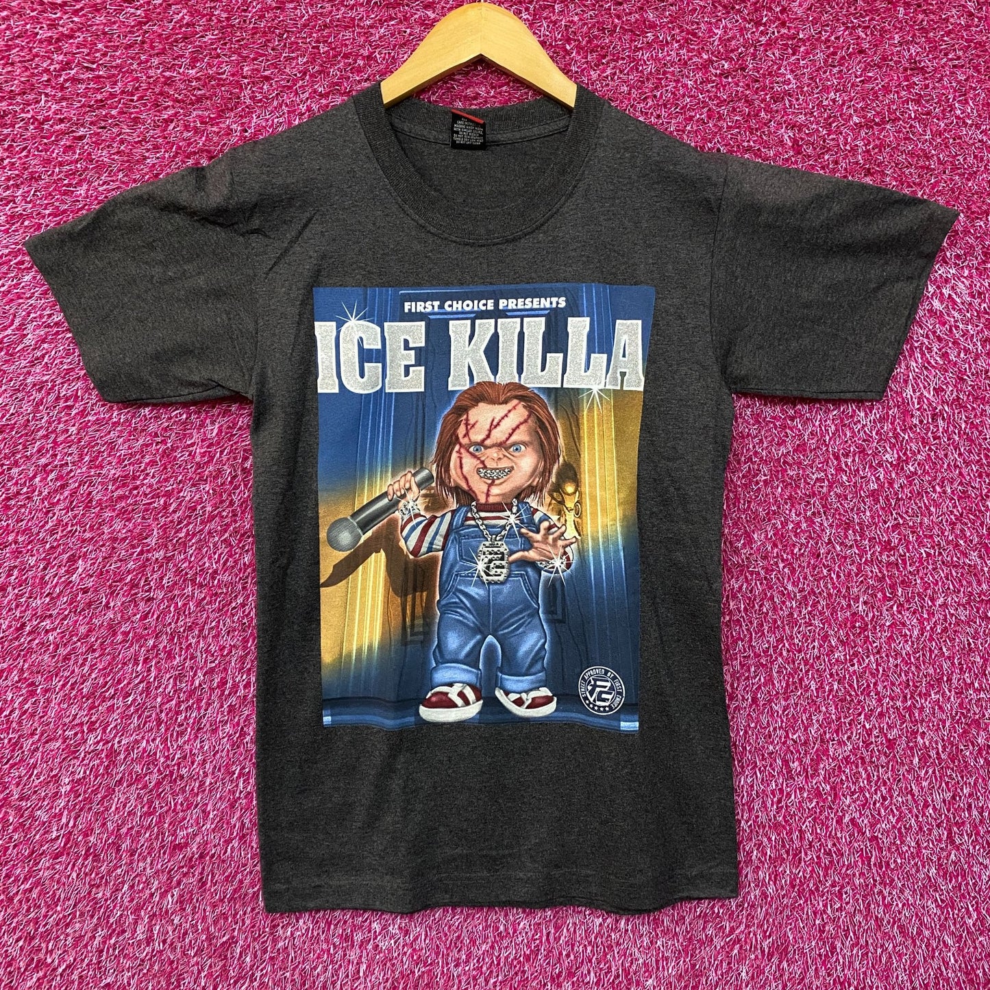 Chucky First Choice Presents Ice Killa Rhinestone T-Shirt Small