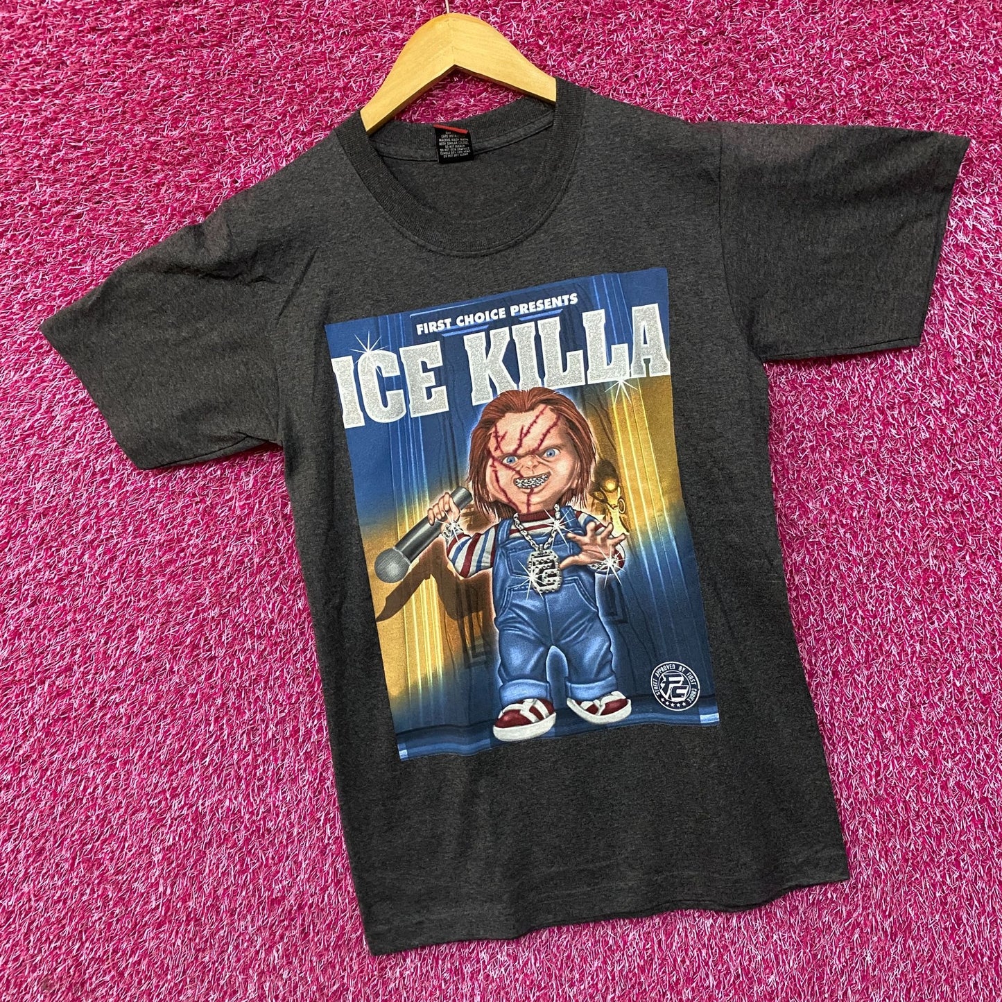 Chucky First Choice Presents Ice Killa Rhinestone T-Shirt Small