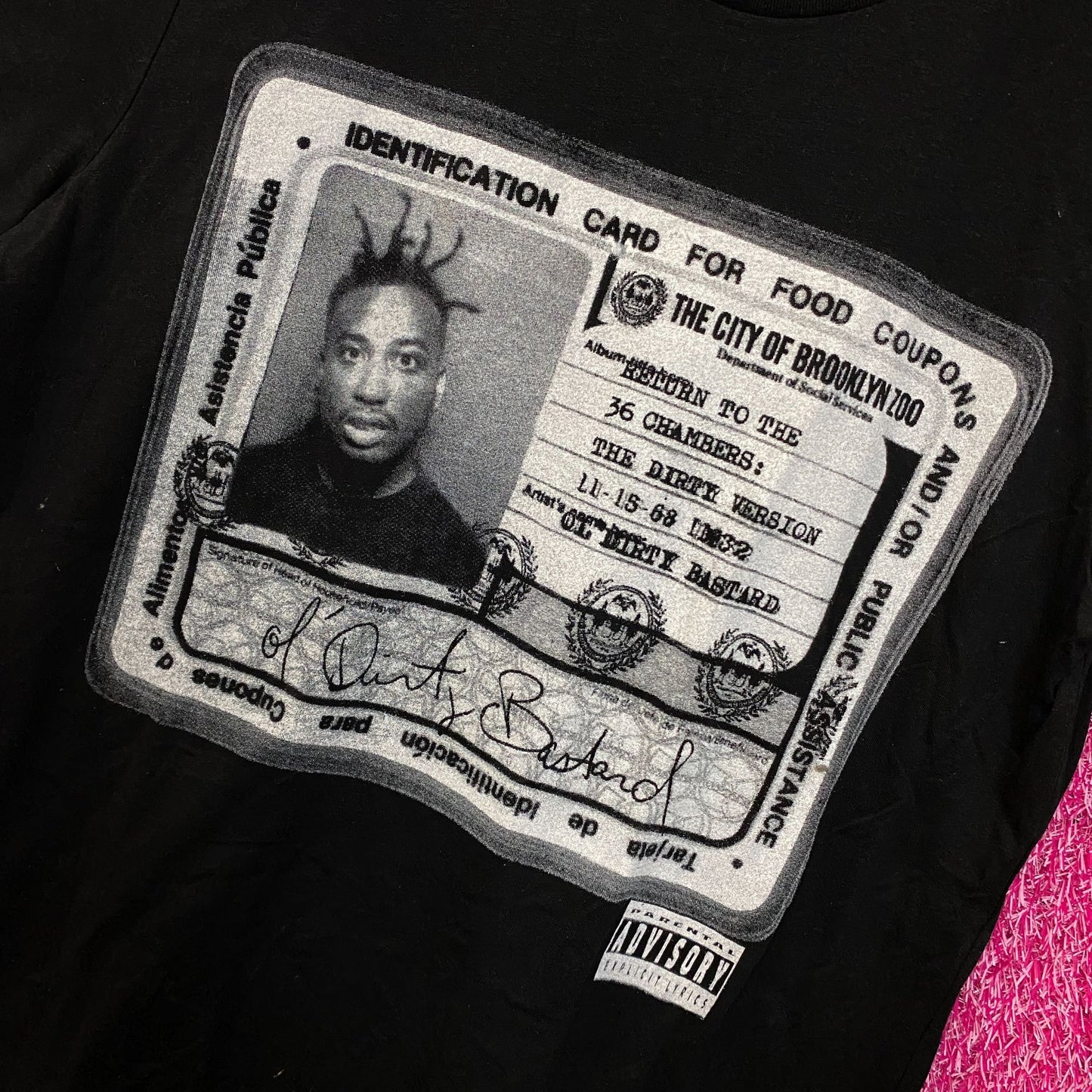 Ol Dirty Bastard  Wutang Clan Rap Tshirt size Medium