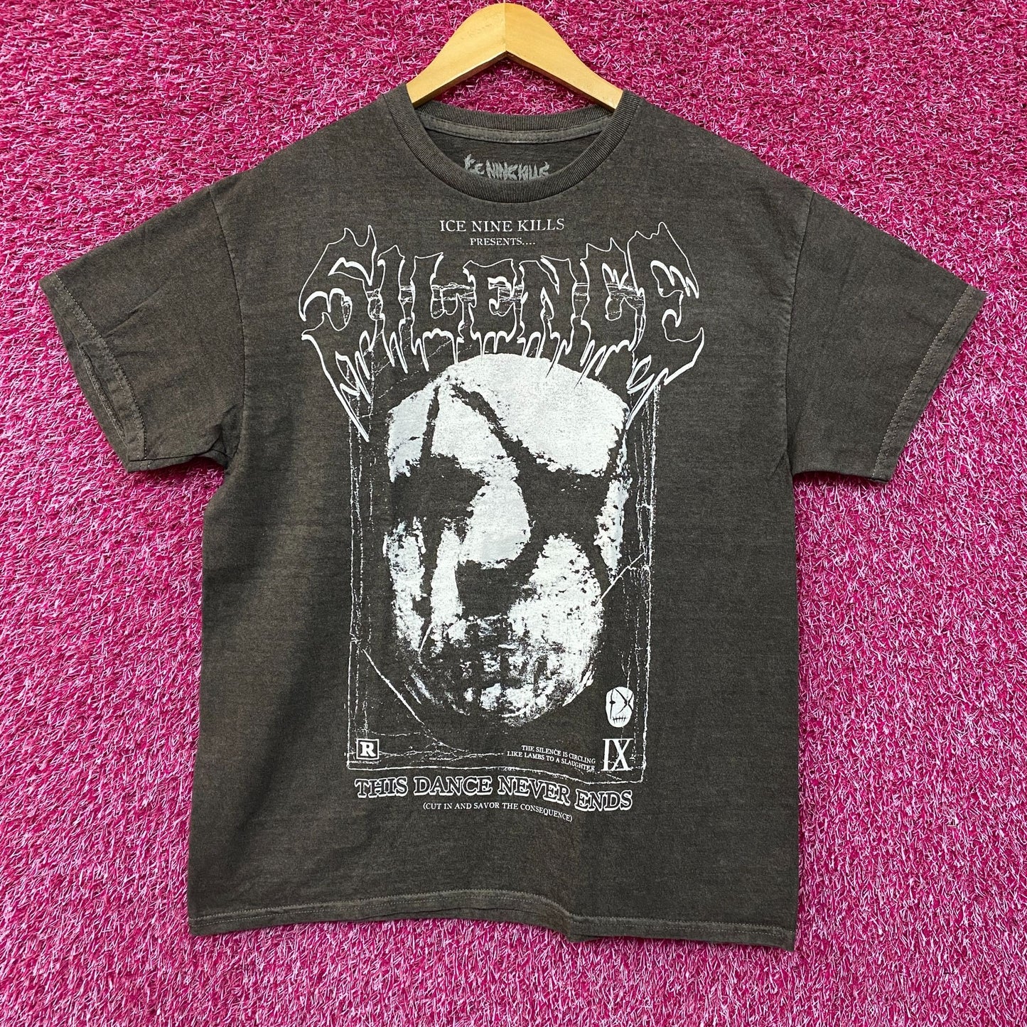 Ice Nine Inch Kills Silence Mask Rock Tee size Large