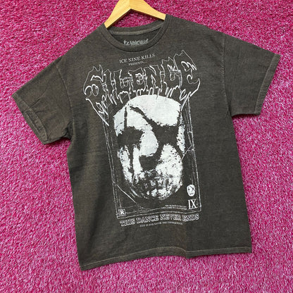 Ice Nine Inch Kills Silence Mask Rock Tee size Large