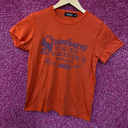 The Beatles Strawberry Fields Forever Women's Original T-Shirt Small