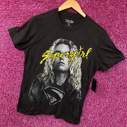Junk Food Clothing Supergirl Retro Style Women's Tissue T-Shirt Small