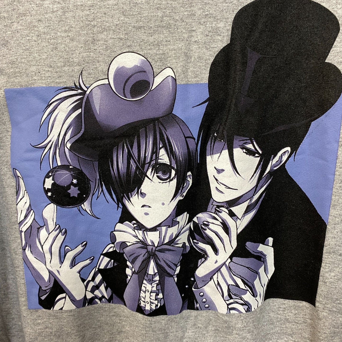 Black Butler Ciel and Sebastian Hoodie size XL