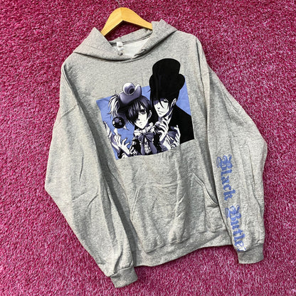 Black Butler Ciel and Sebastian Hoodie size XL