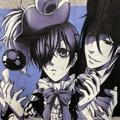 Black Butler Ciel and Sebastian Hoodie size XL