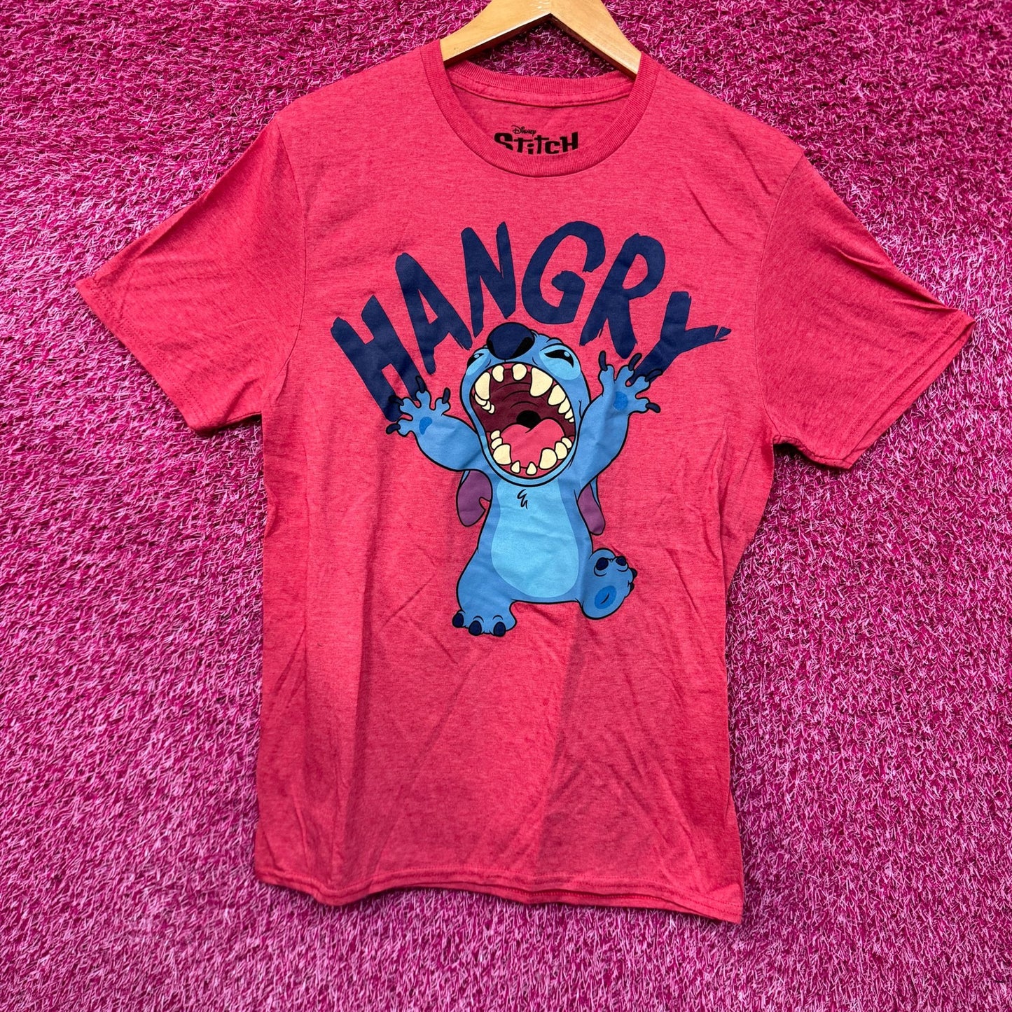 Stitch Hangry Disney Animated Movie Lilo & Stitch Tee M