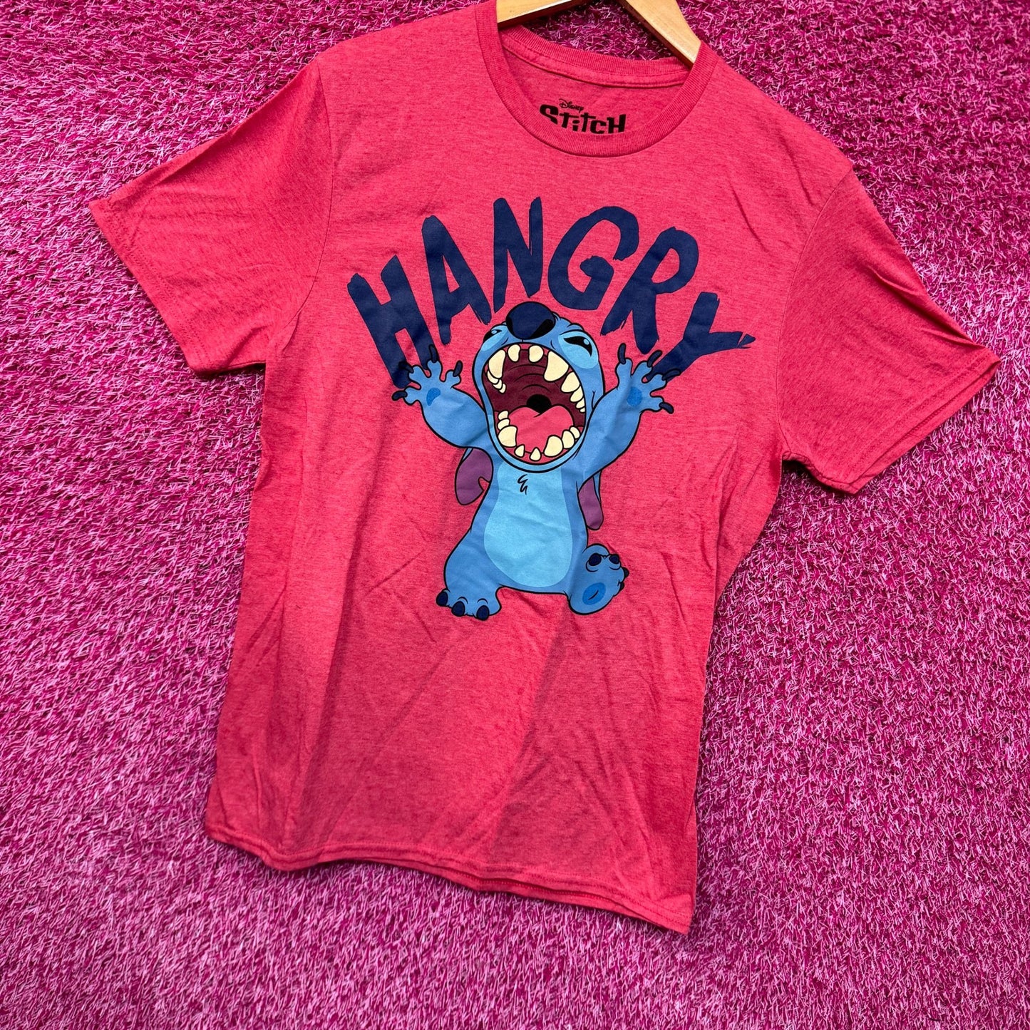 Stitch Hangry Disney Animated Movie Lilo & Stitch Tee M