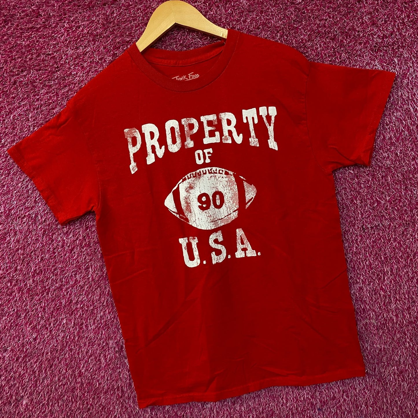 Junk Food "Property of USA" Graphic T-Shirt Small