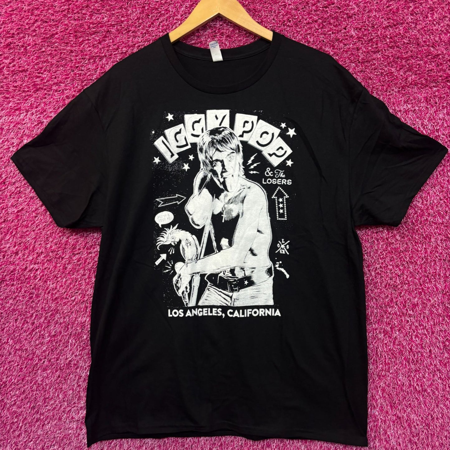 Zoltron Iggy Pop and The Losers 2023 Tour T-Shirt Extra Large Ceremony of Roses