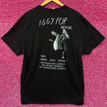 Zoltron Iggy Pop and The Losers 2023 Tour T-Shirt Extra Large Ceremony of Roses