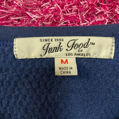 NFL Chicago Bears Navy Blue Long Sleeve Waffle Shirt Medium