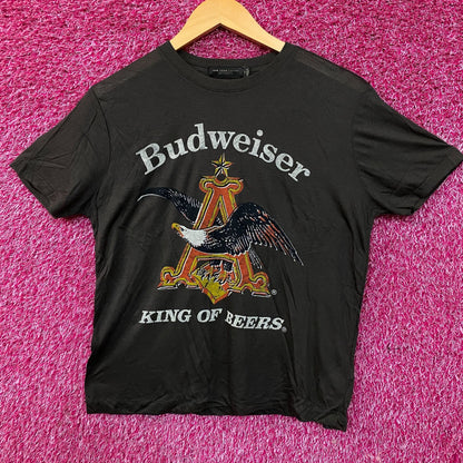Budweiser King Of Beer American Bald Eagle Logo T-Shirt XS