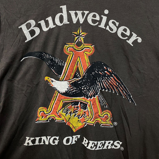 Budweiser King Of Beer American Bald Eagle Logo T-Shirt XS