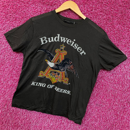 Budweiser King Of Beer American Bald Eagle Logo T-Shirt XS