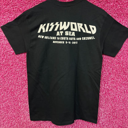Kiss Kruise Kiss World at Sea rock tshirt Medium