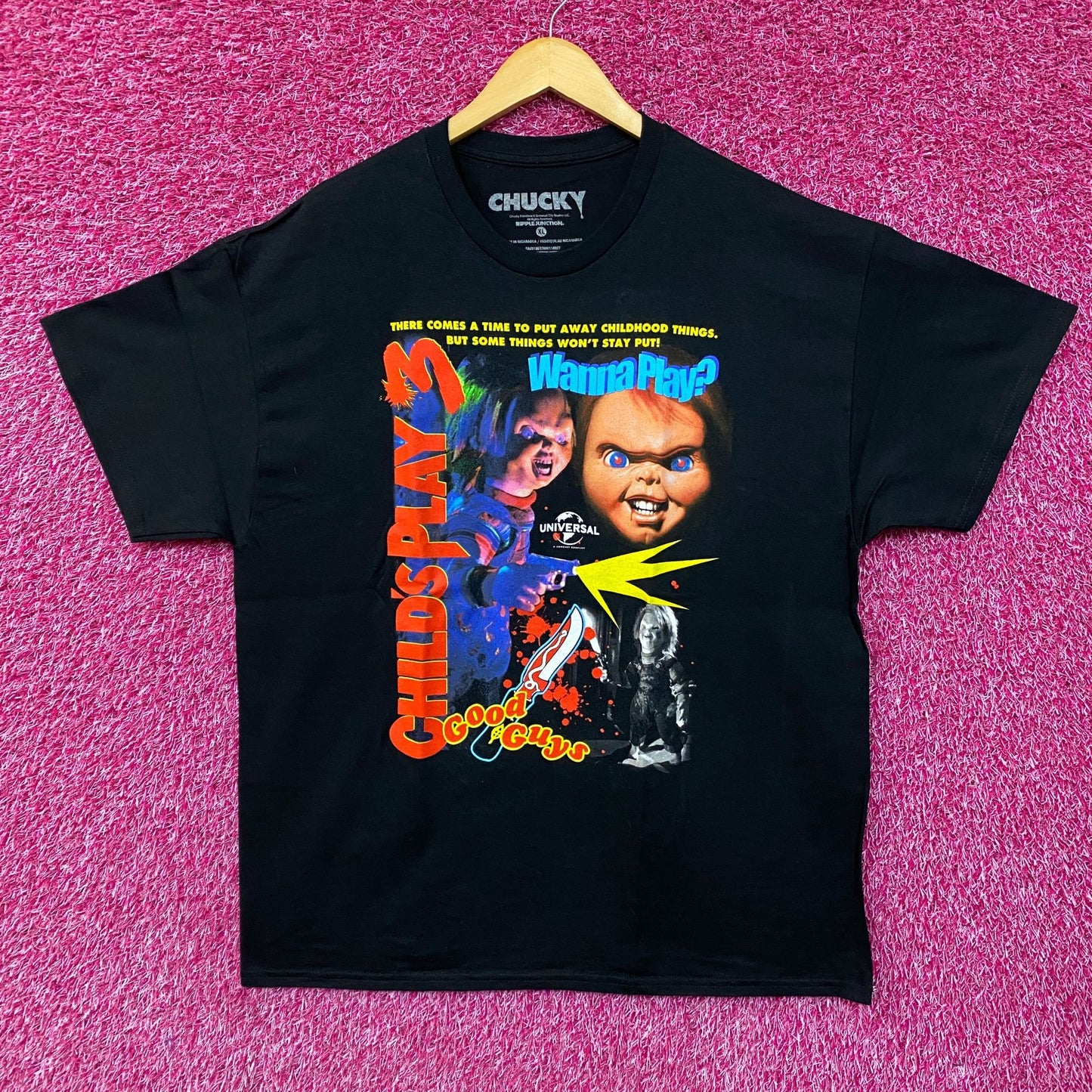 Chucky Childs Play 3 Wanna Play T-Shirt  XL