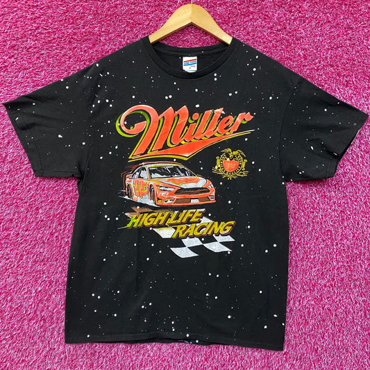 Junkfood Miller HighLife Racing Graphic Design T-Shirt Medium