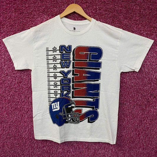 NFL New York Giants Yardage Graphic Design T-Shirt Medium