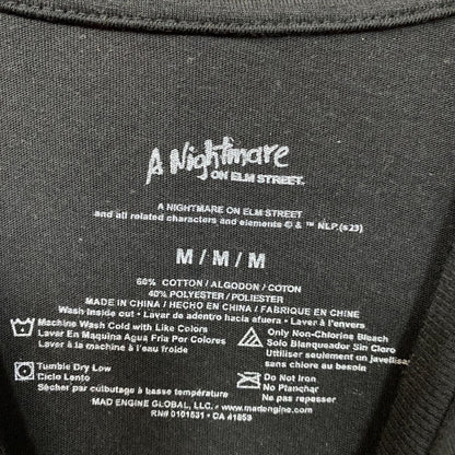 A Nightmare On Elm Street Freddy Krueger Graphic Design T-Shirt Medium