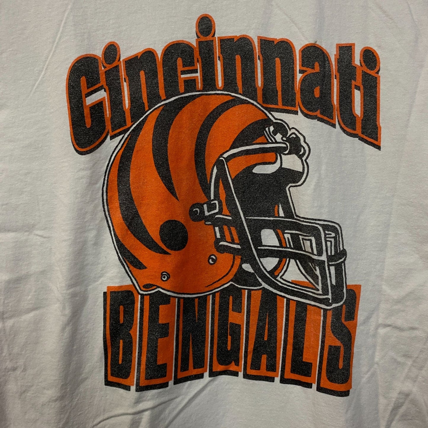 Junk Food Clothing NFL Cincinnati Bengals Helmet Logo T-Shirt Medium