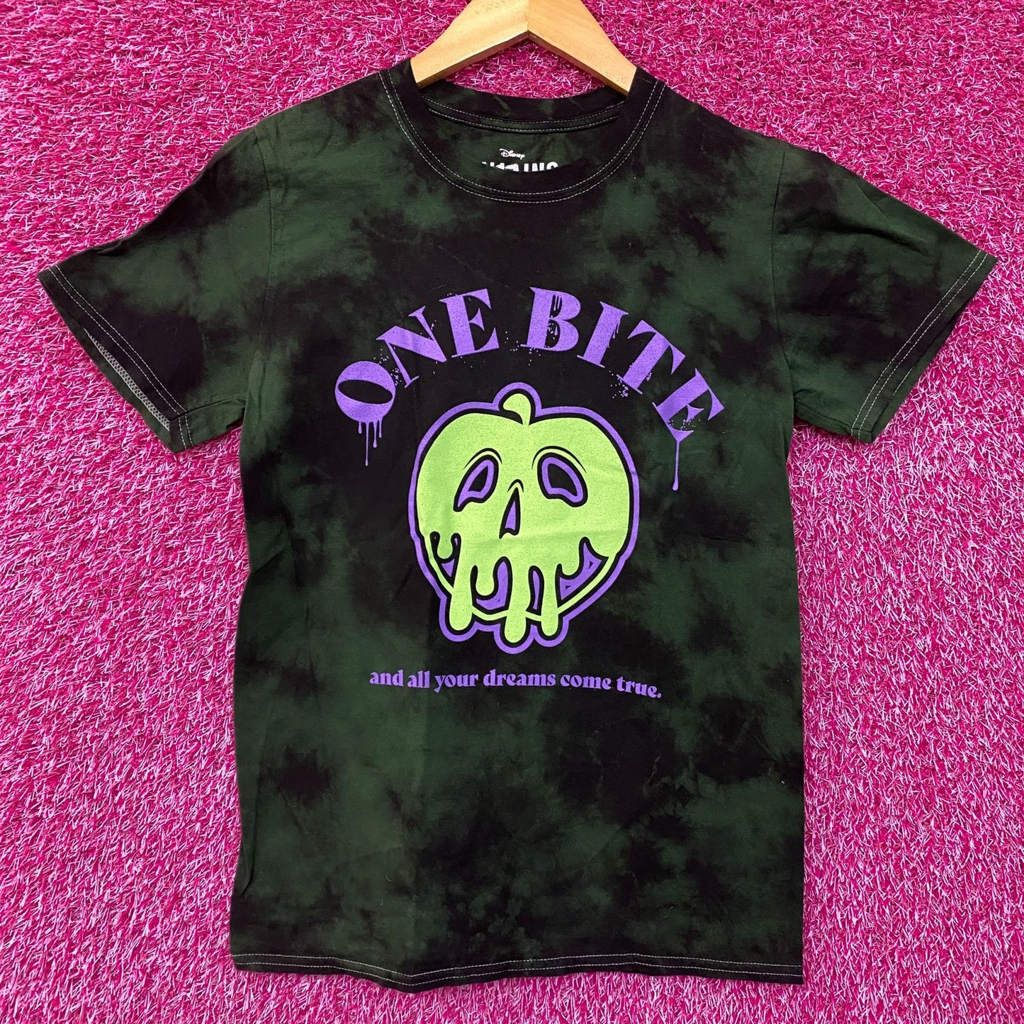 Disney Villains Snow White and the Seven Dwarves One Bite Tie-Dye T-Shirt Extra Small