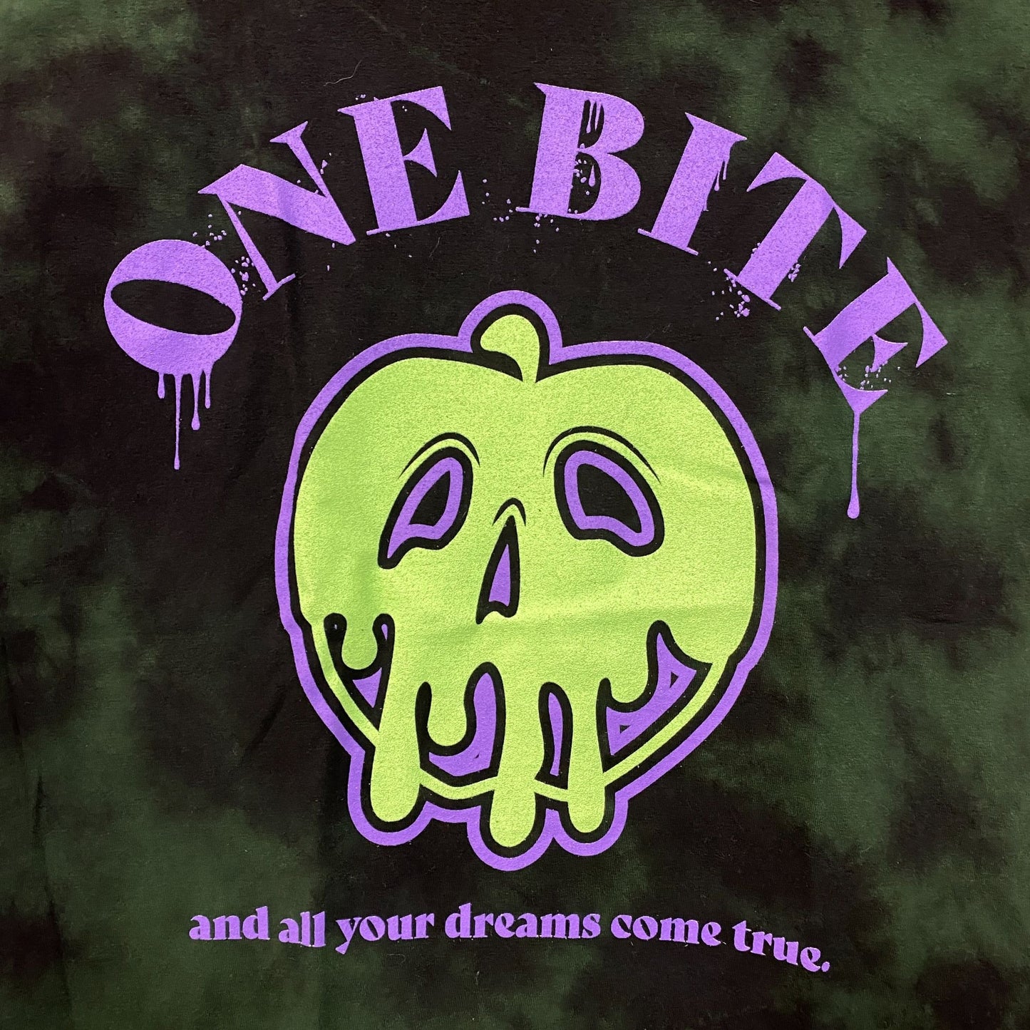 Disney Villains Snow White and the Seven Dwarves One Bite Tie-Dye T-Shirt Extra Small