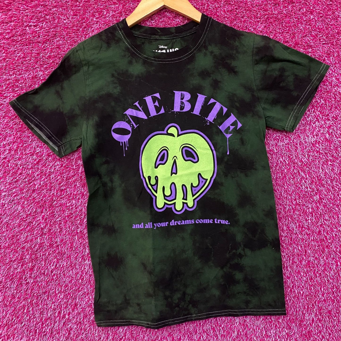 Disney Villains Snow White and the Seven Dwarves One Bite Tie-Dye T-Shirt Extra Small