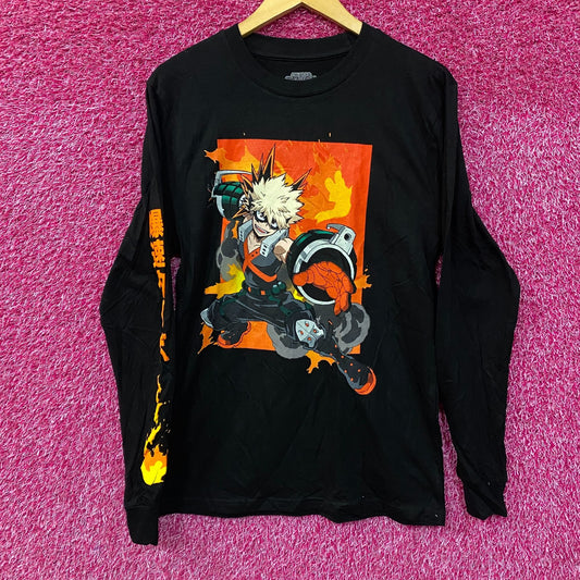 My Hero Academia/ Boku No Hero Academia Katsuki Bakugo Long Sleeve Anime T-Shirt Small
