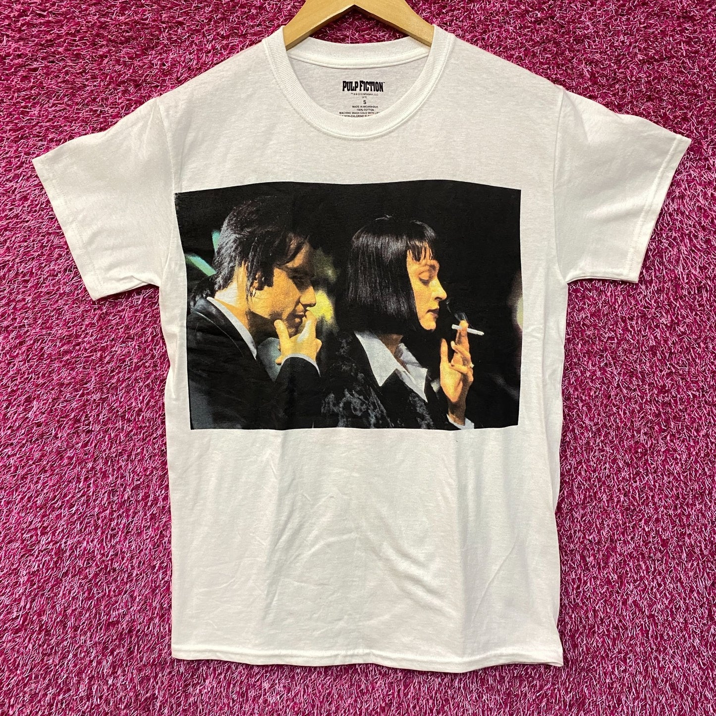 Pulp Fiction Mia Wallace and Vincent Vega T-Shirt Small
