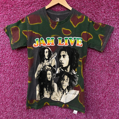 Bob Marley Jah Live Retro Style Graphic T-Shirt Small
