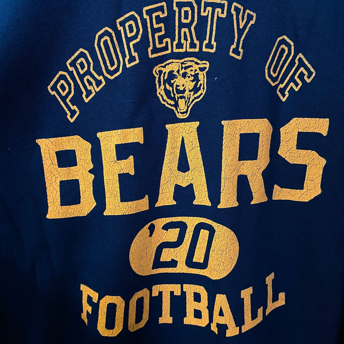 Junk Food Chicago Bears Property of Flea Market Crewneck Sweatshirt Large