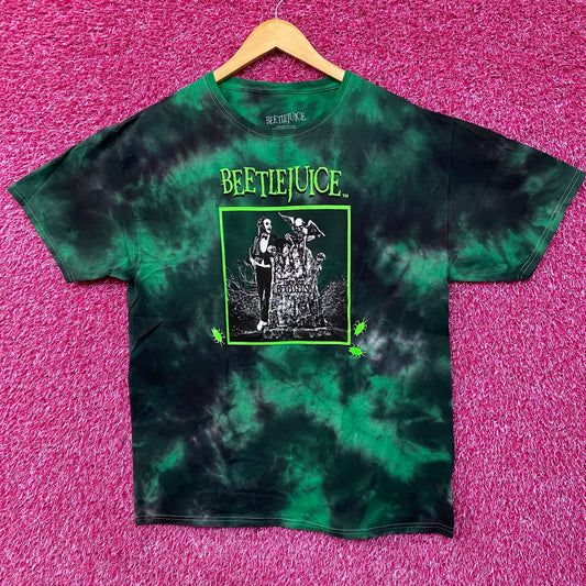 Beetlejuice Tombstone Tie-Dye Movie T-Shirt Medium