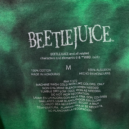 Beetlejuice Tombstone Tie-Dye Movie T-Shirt Medium