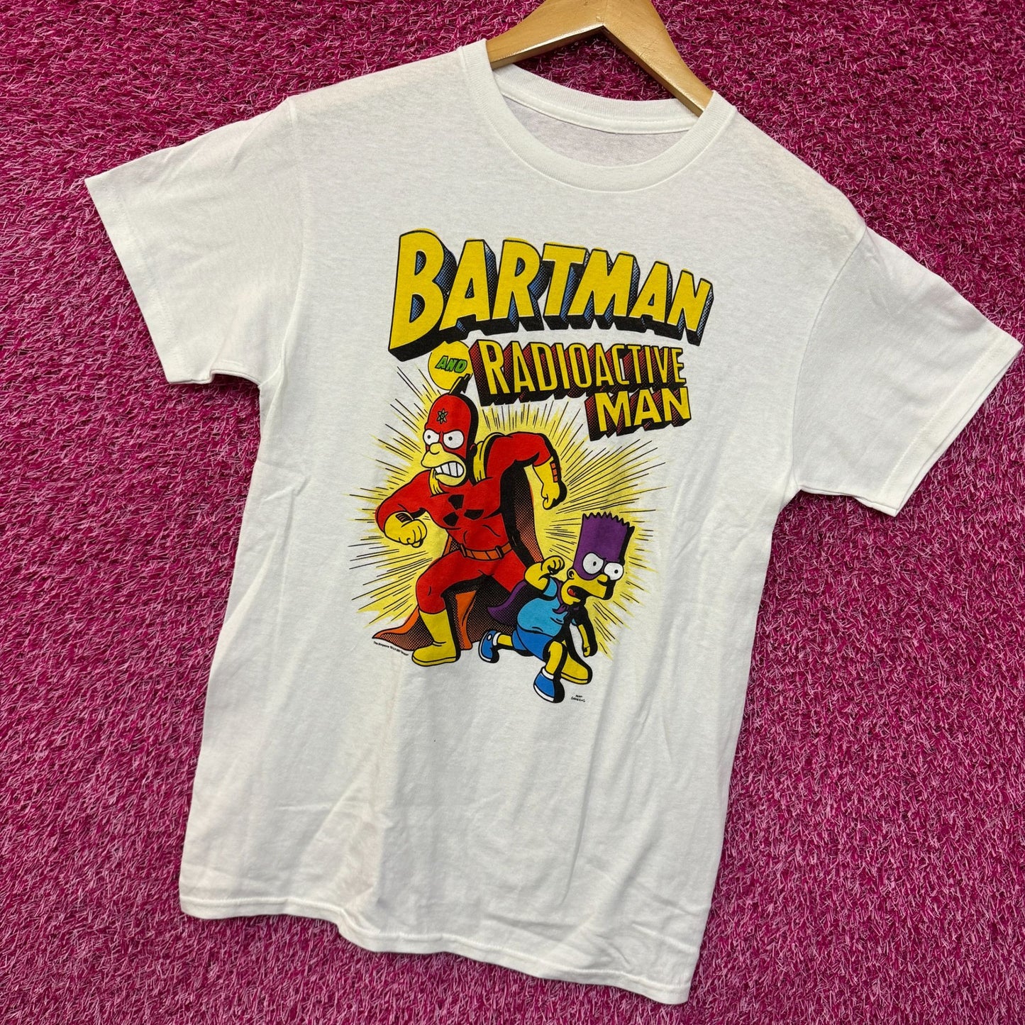 Bartman & Radioactive Man Comic Superhero The Simpsons Tee S