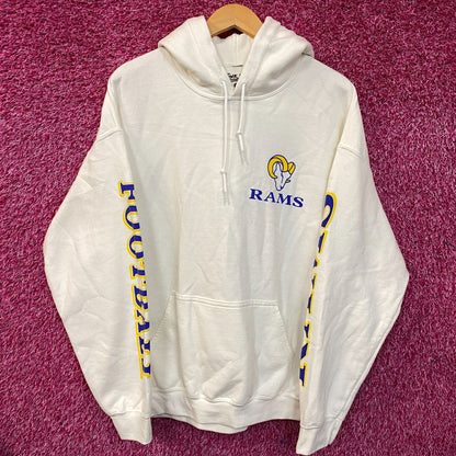 Junk Food Clothing Los Angeles Rams Hoodie size Large