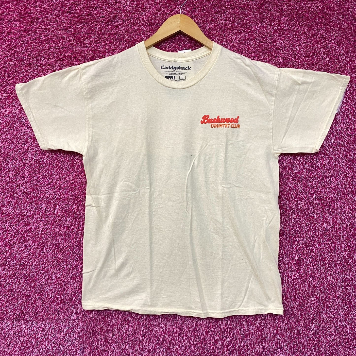 Bushwood Country Club Caddyshack Beige T-Shirt Large