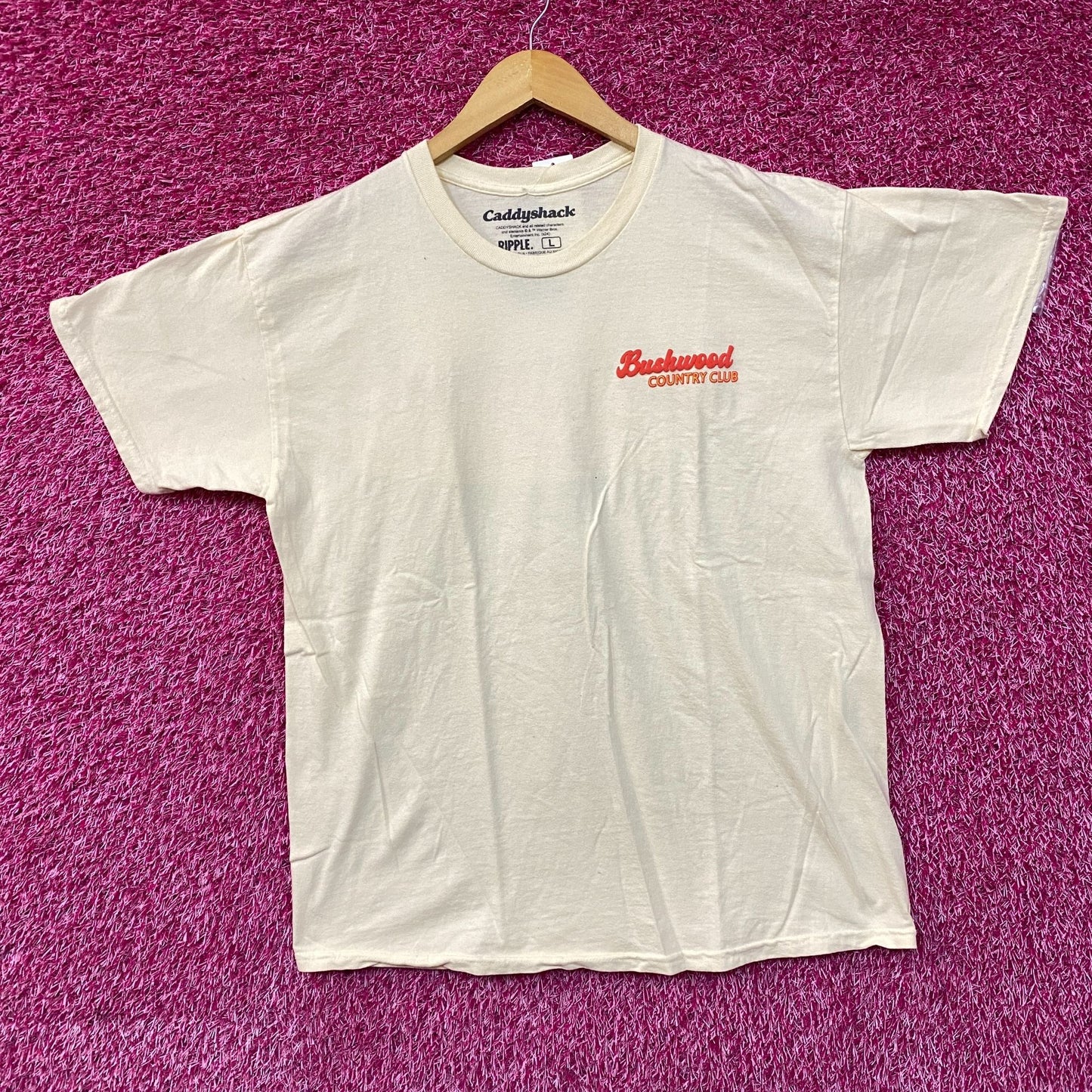 Bushwood Country Club Caddyshack Beige T-Shirt Large