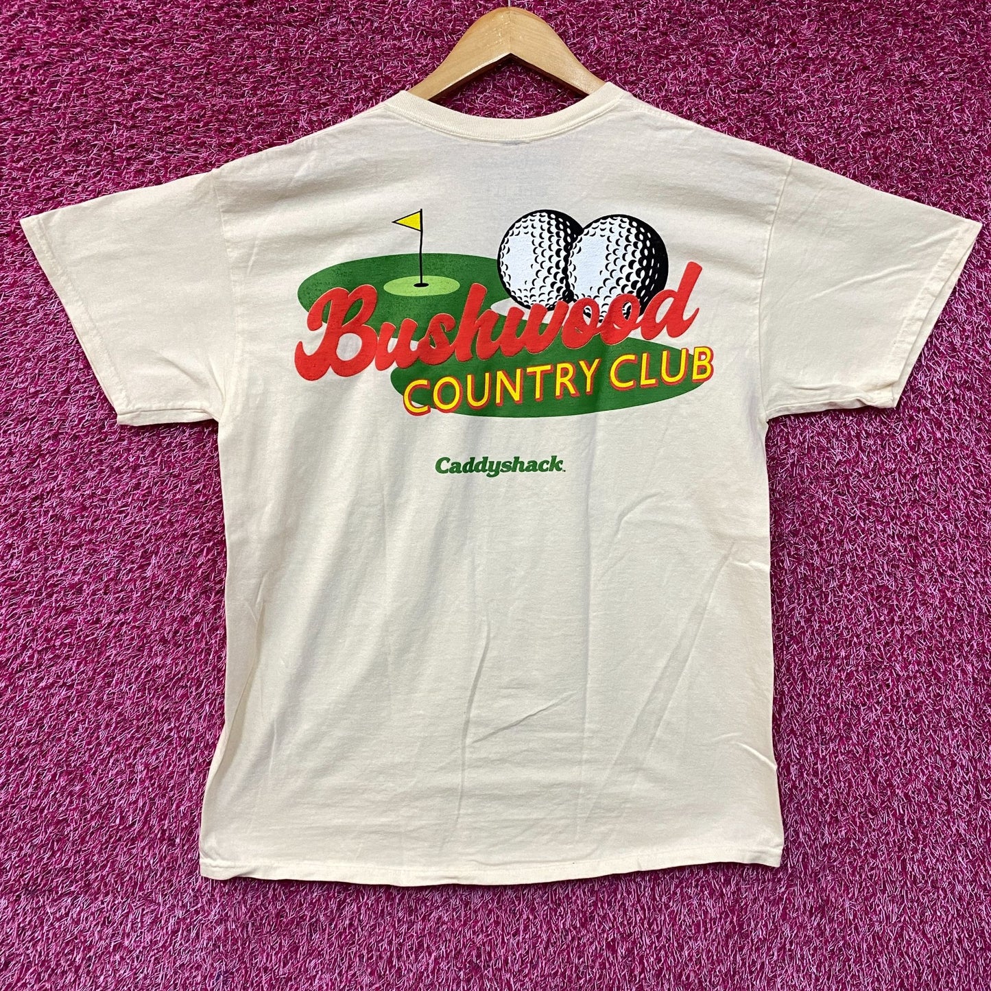 Bushwood Country Club Caddyshack Beige T-Shirt Large