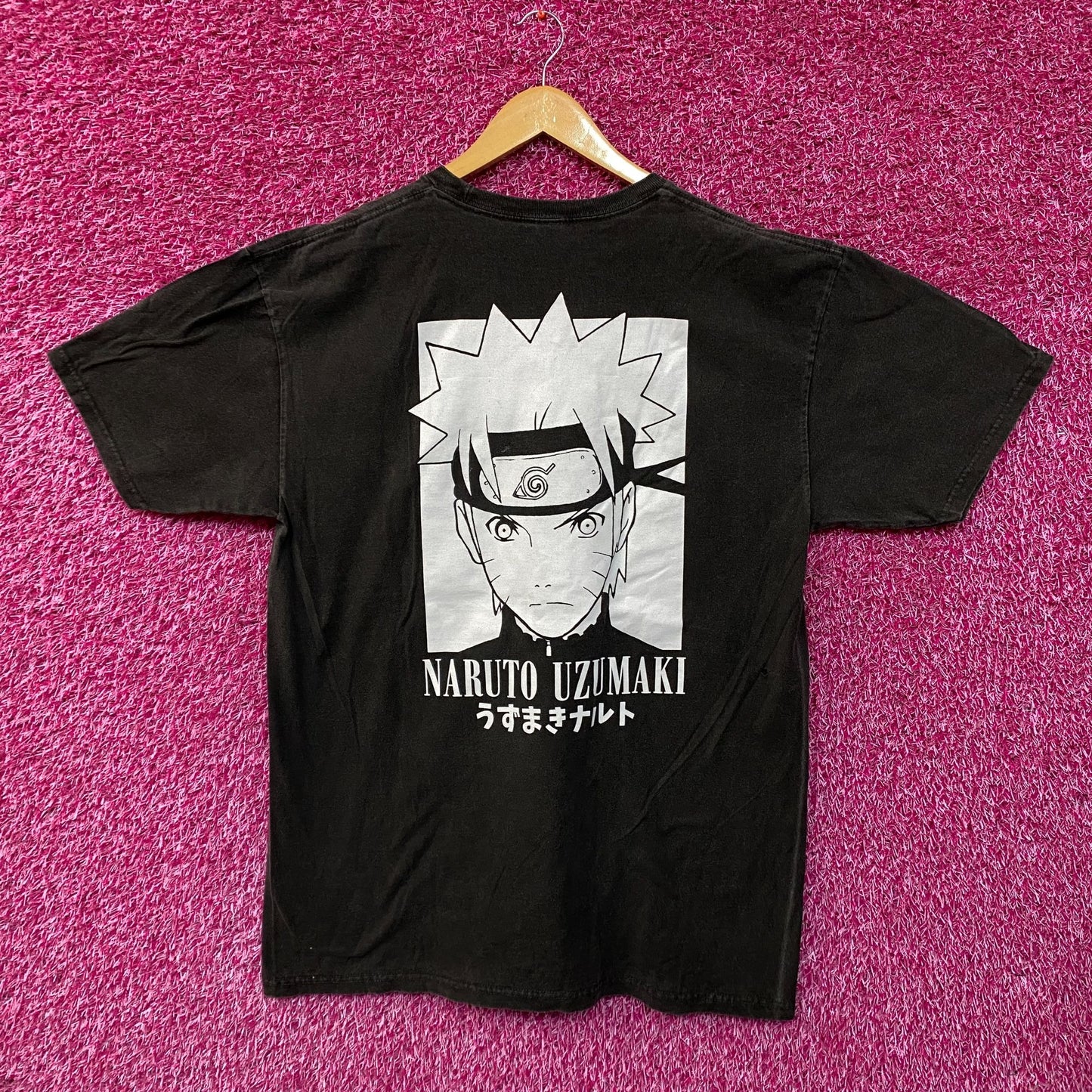 Naruto Shippuden Anime Mineral Wash T-shirt size Large