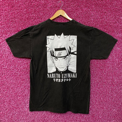 Naruto Shippuden Anime Mineral Wash T-shirt size Large