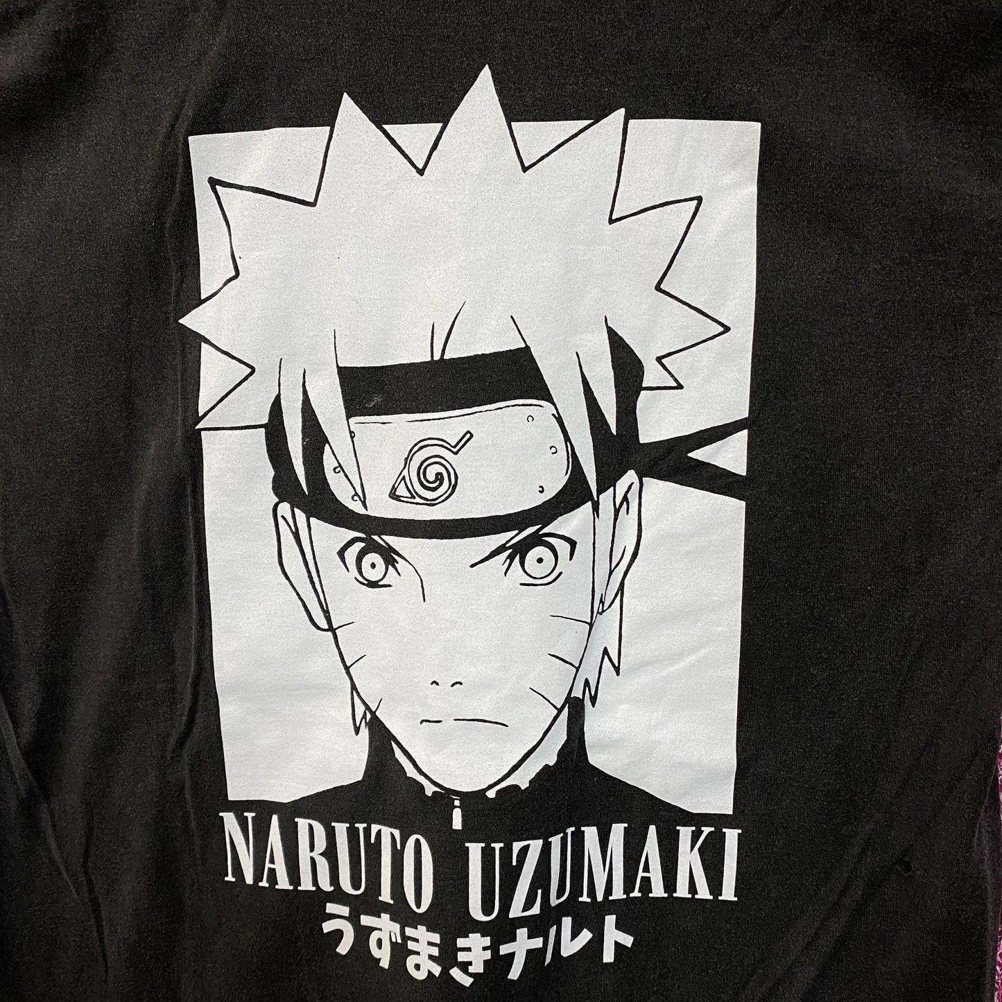 Naruto Shippuden Anime Mineral Wash T-shirt size Large