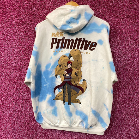 Naruto Primitive Gaara Tiedye Hoodie Size Large