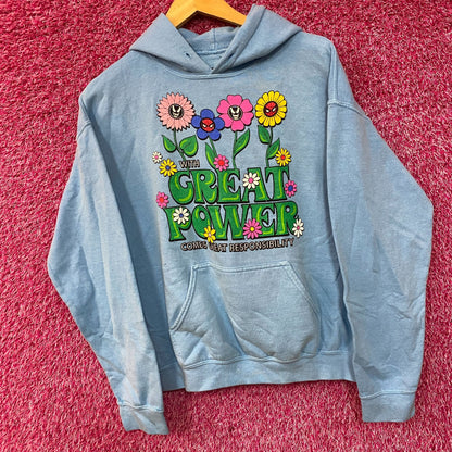Marvel's Spiderman With Great Power flower hoodie size SM