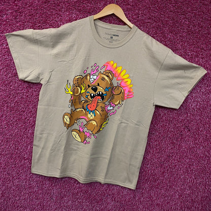 Fashion Nova Wreaking Havok Teddy Bear Graphic T-Shirt Large