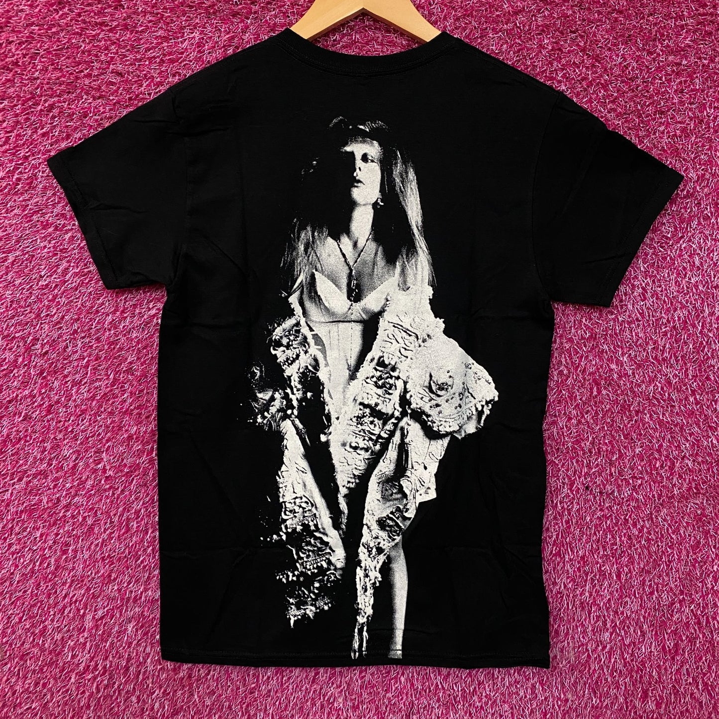 Lady Gaga Black & White Portrait Graphic T-Shirt Small